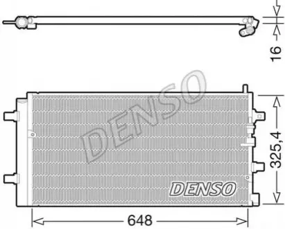 Радиатор кондиционера Denso DCN02002