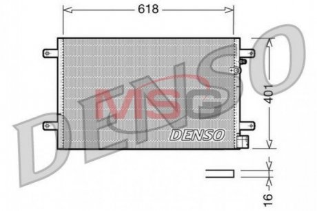 Радіатор кондиціонера DENSO DCN02006