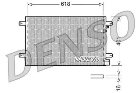Конденсатор, система кондиціонування повітря Denso DCN02006