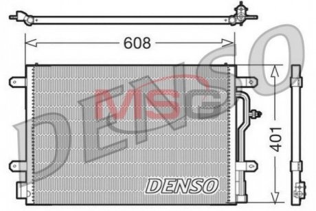 Радіатор кондиціонера DENSO DCN02012