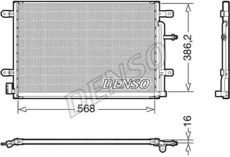 Конденсатор, система кондиціонування повітря Denso DCN02038