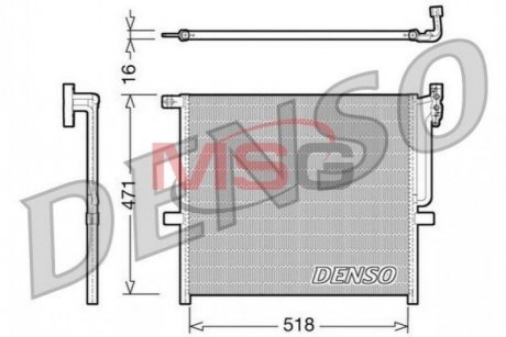 Радиатор кондиционера DENSO DCN05001 (фото 1)