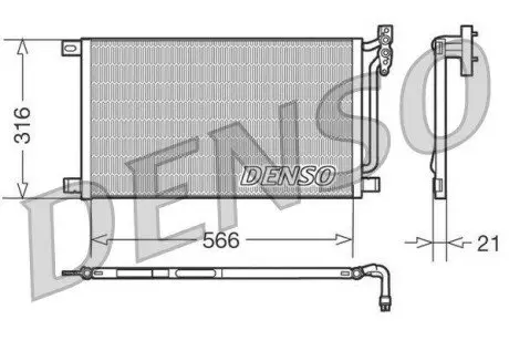 Конденсатор, система кондиціонування повітря Denso DCN05003