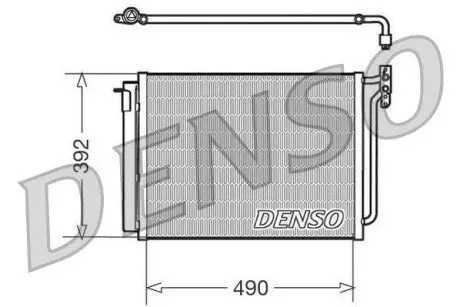Конденсатор, система кондиціонування повітря Denso DCN05009