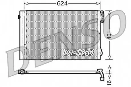 Конденсатор, система кондиціонування повітря Denso DCN05011