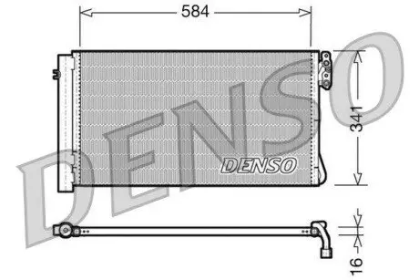 Конденсатор, система кондиціонування повітря Denso DCN05012