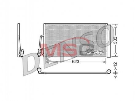 Радіатор кондиціонера DENSO DCN05102 (фото 1)