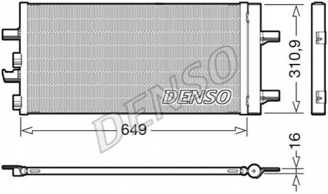 Конденсер кондиционера DENSO DCN05104