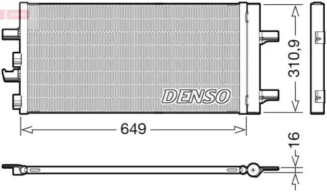 Конденсер кондиционера Denso DCN05104
