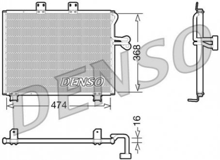 Радиатор кондиционера DENSO DCN06013