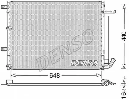 Конденсатор, система кондиціонування повітря Denso DCN06018
