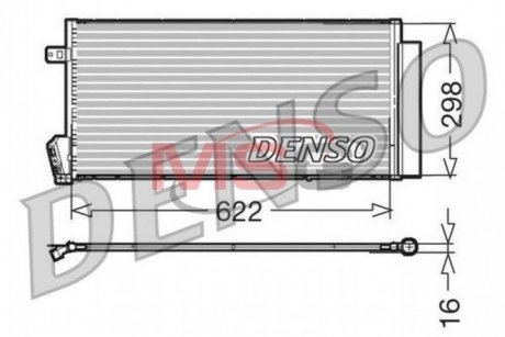 Радиатор кондиционера - (51838048, 51937924) DENSO DCN09018