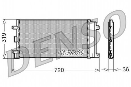 Радіатор кондиціонера DENSO DCN09042