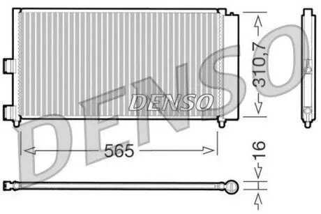 Радиатор кондиционера Denso DCN09070