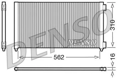 Радиатор кондиционера Denso DCN09102