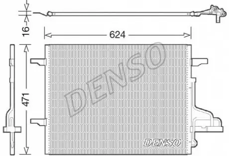 Конденсатор, система кондиціонування повітря Denso DCN10027