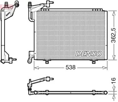 Конденсатор, система кондиціонування повітря Denso DCN10042