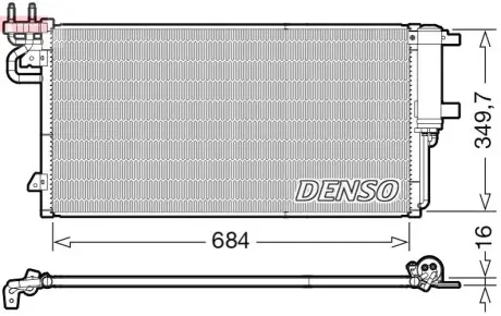 Конденсатор, система кондиціонування повітря Denso DCN10045