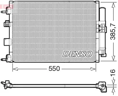 Конденсатор, система кондиціонування повітря Denso DCN10046
