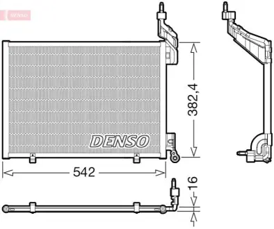 Конденсатор, система кондиціонування повітря Denso DCN10048