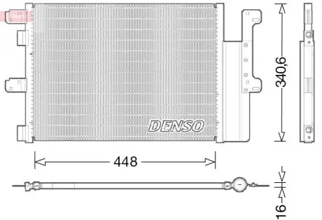 Конденсатор, система кондиціонування повітря Denso DCN12102