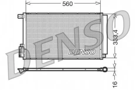 Конденсер кондиционера Denso DCN13109
