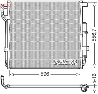 Конденсатор, система кондиціонування повітря Denso DCN14004