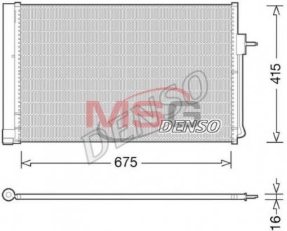 Конденсер кондиционера DENSO DCN15001 (фото 1)