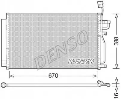 Конденсатор, система кондиціонування повітря Denso DCN15002