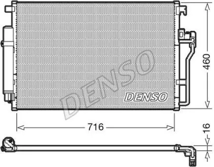 Конденсатор, система кондиціонування повітря Denso DCN17008