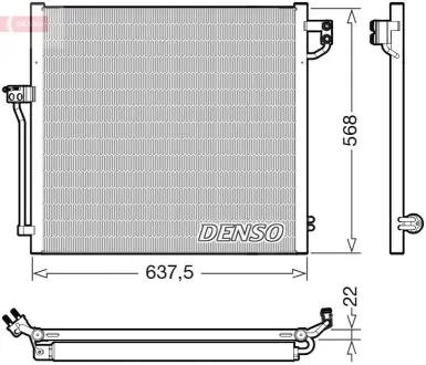 Конденсатор, система кондиціонування повітря Denso DCN17058