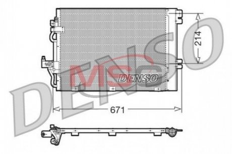 Радиатор кондиционера DENSO DCN20009