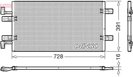 Конденсатор, система кондиціонування повітря Denso DCN20019