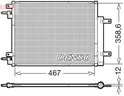 Конденсатор, система кондиціонування повітря Denso DCN20046