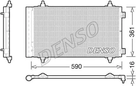 Конденсатор, система кондиціонування повітря Denso DCN21018