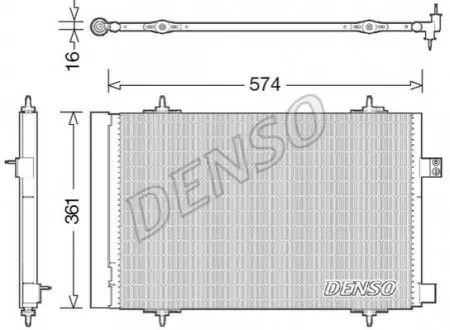 Конденсатор, система кондиціонування повітря Denso DCN21019
