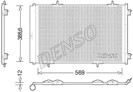Радиатор кондиционера Denso DCN21030