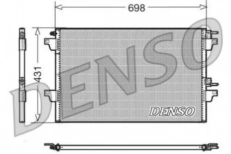 Конденсатор, система кондиціонування повітря Denso DCN23022 Купити в Україні