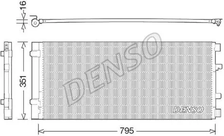 Конденсатор, система кондиціонування повітря Denso DCN23037