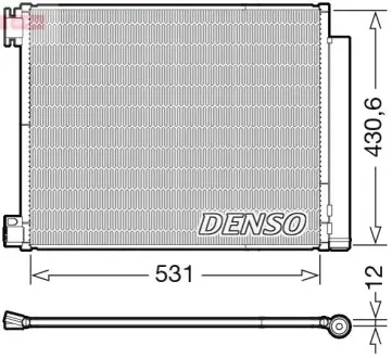 Конденсатор, система кондиціонування повітря Denso DCN23039