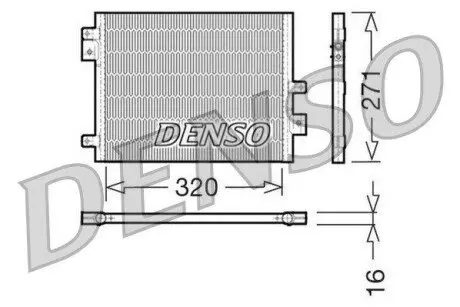 Конденсатор, система кондиціонування повітря Denso DCN28002
