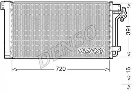 Конденсатор, система кондиціонування повітря Denso DCN32020