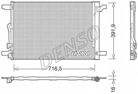 Конденсер кондиціонера DENSO DCN32024