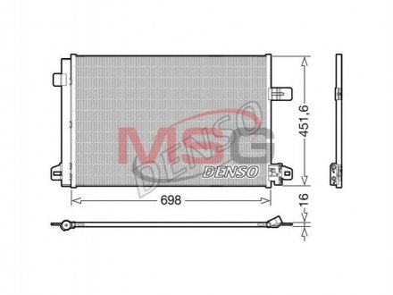 Радіатор кондиціонера DENSO DCN32028