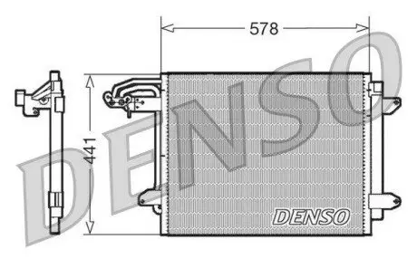 Радиатор кондиционера Denso DCN32030