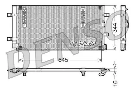 Конденсатор, система кондиціонування повітря Denso DCN32060