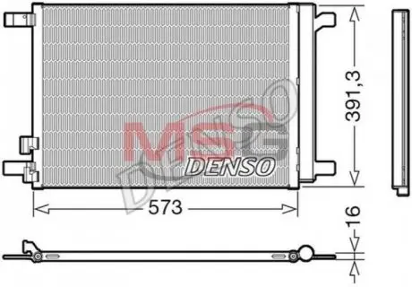 Конденсер кондиционера Denso DCN32066 Купить в Украине
