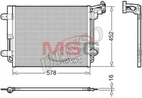 Радиатор кондиционера Denso DCN32067