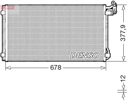 Конденсатор кондиціонера SEAT ALHAMBRA VW GOLF VII, SHARAN 1.4-2.0D 05.10-12.22 Denso DCN32068