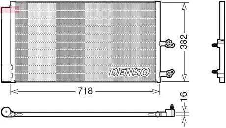 Конденсатор кондиціонера (з осушувачем) VOLVO XC90 II 2.0-2.0H 09.14 Denso DCN33014